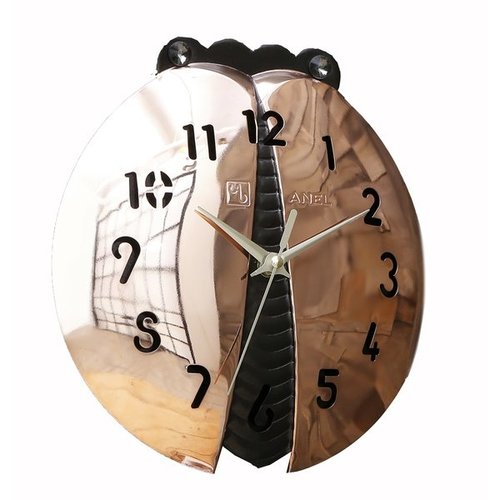 電波掛け時計テントウムシ掛け時計 bronze luminous 壁掛け時計 おしゃれ 掛時計 北欧 時計 インテリア